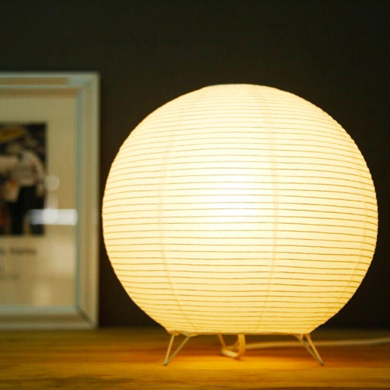 Japanese Paper Lantern Table Lamp for Home Decor and Ambient Lighting