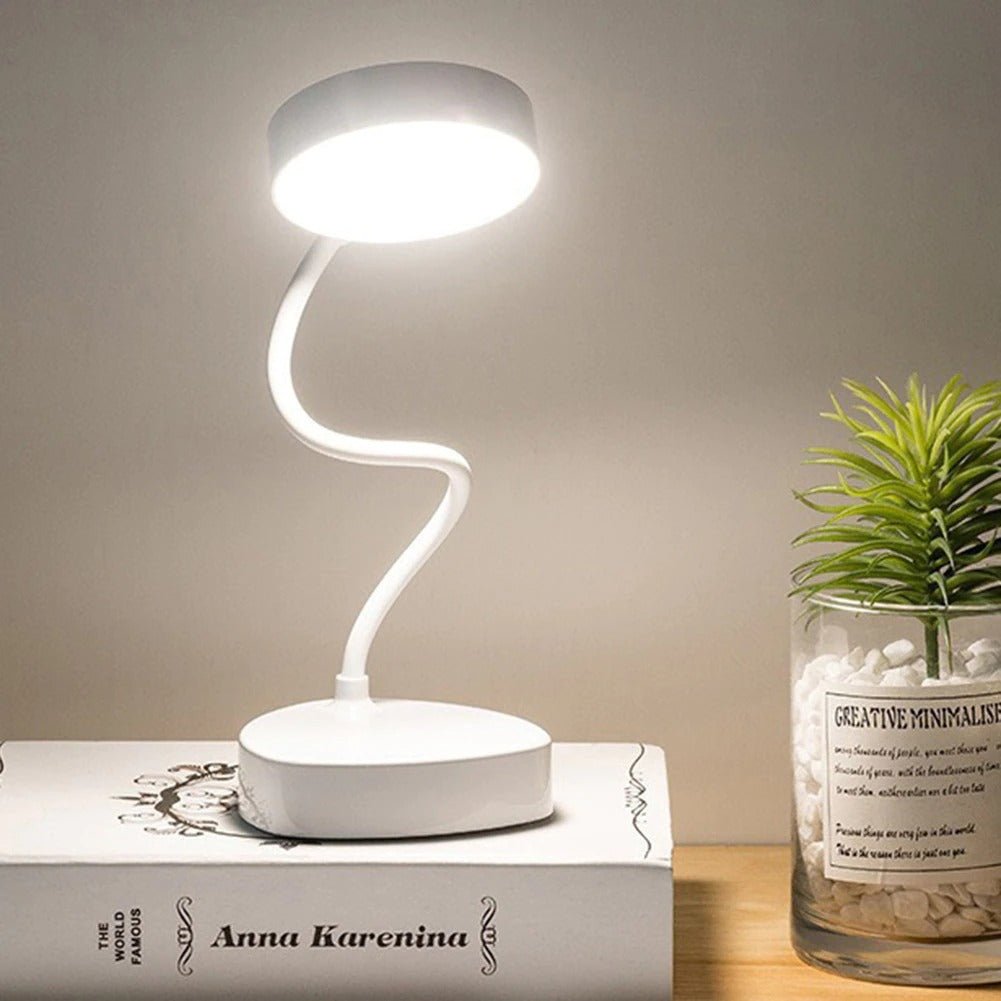 White Table Lamp for Reading - Stylish Home & Office Lighting Solution