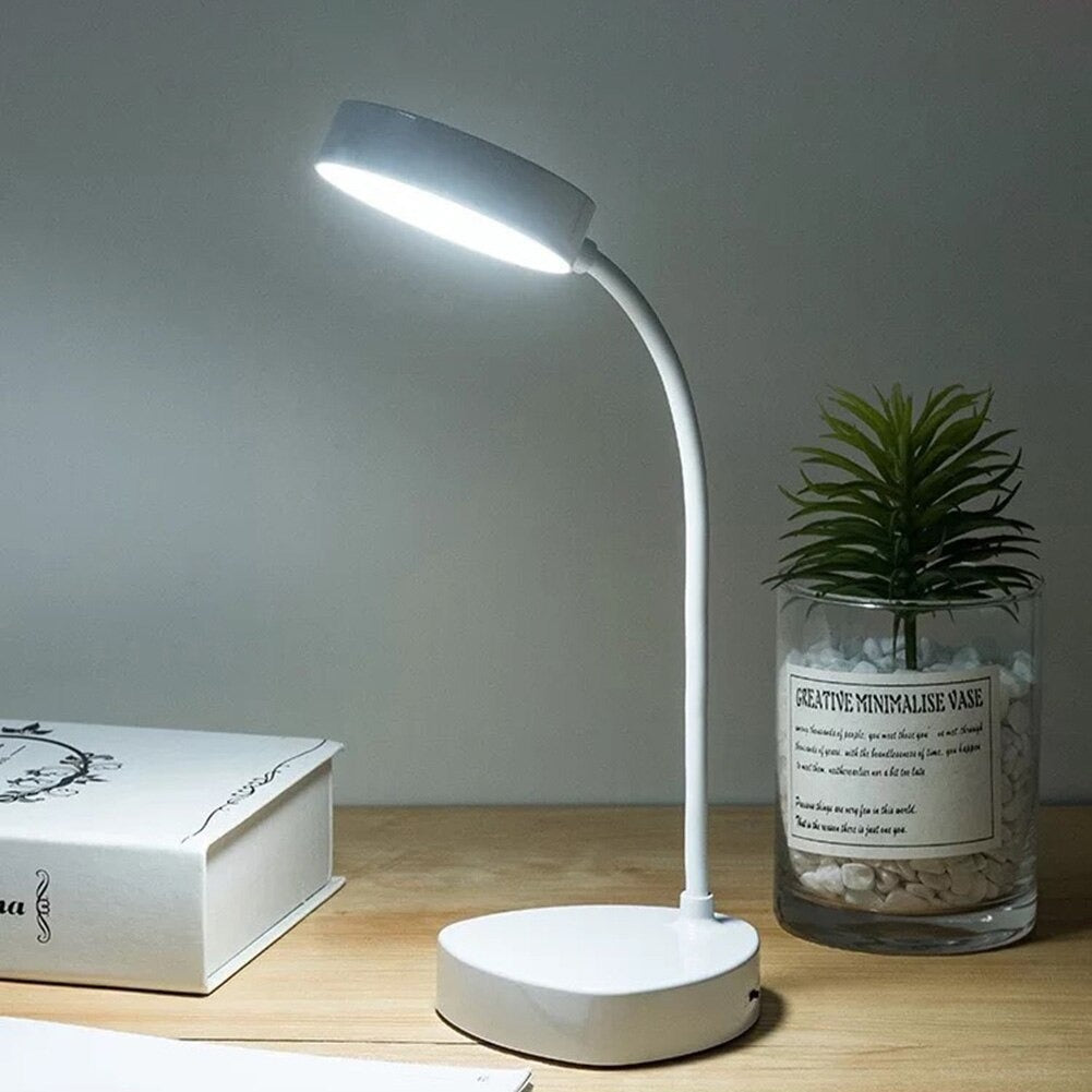 White Table Lamp for Reading - Stylish Home & Office Lighting Solution