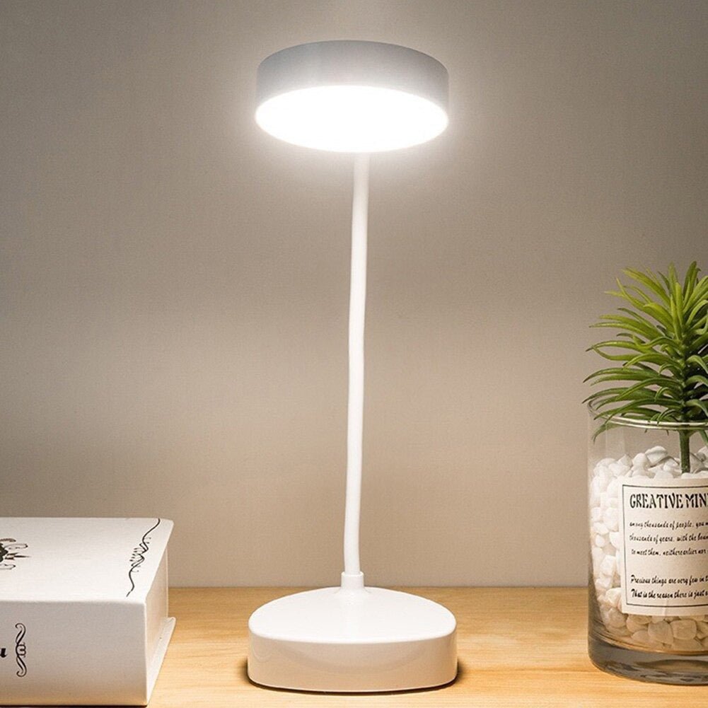 White Table Lamp for Reading - Stylish Home & Office Lighting Solution