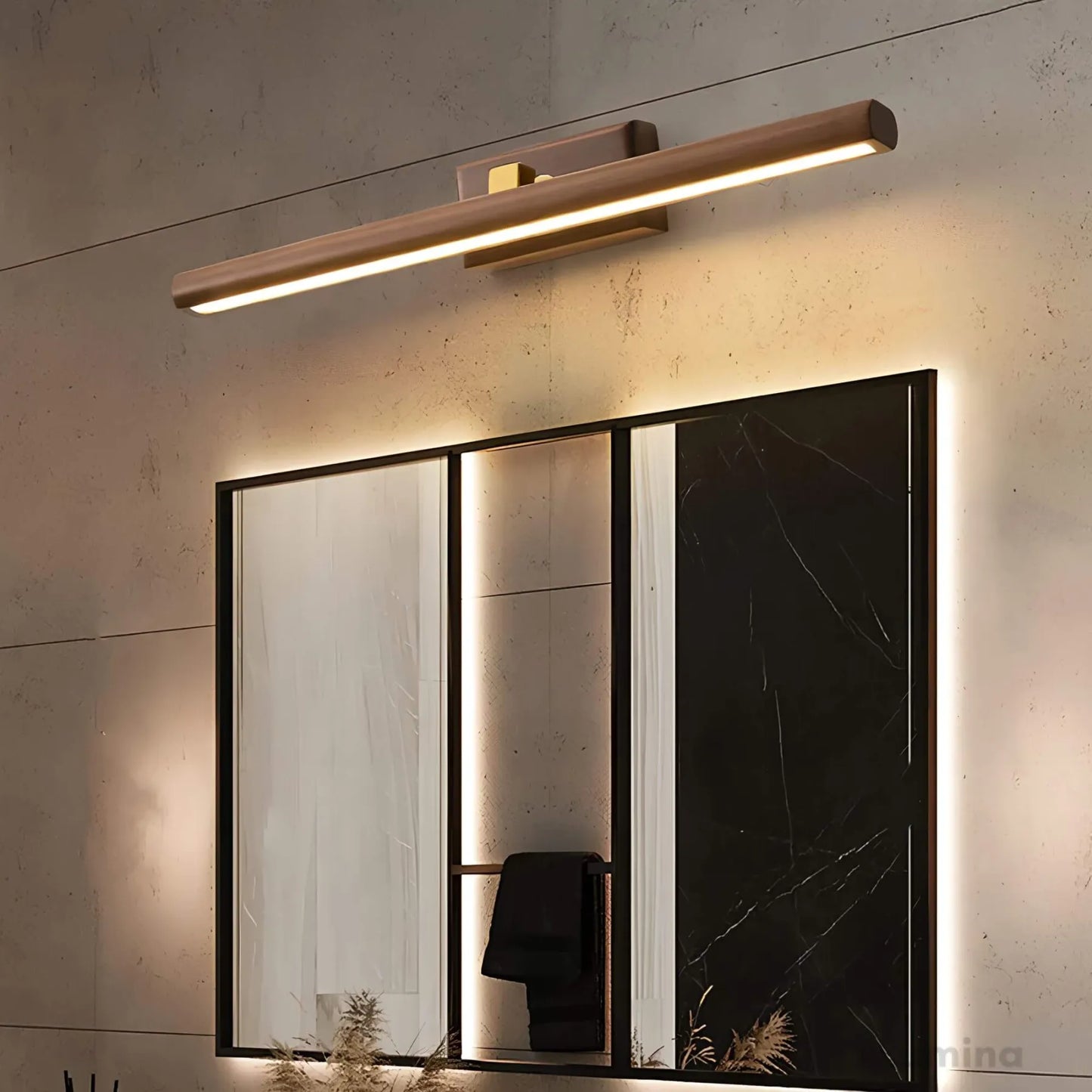 Wooden Wall Light Fixture - Elegant Home Decor for Living Room & Office