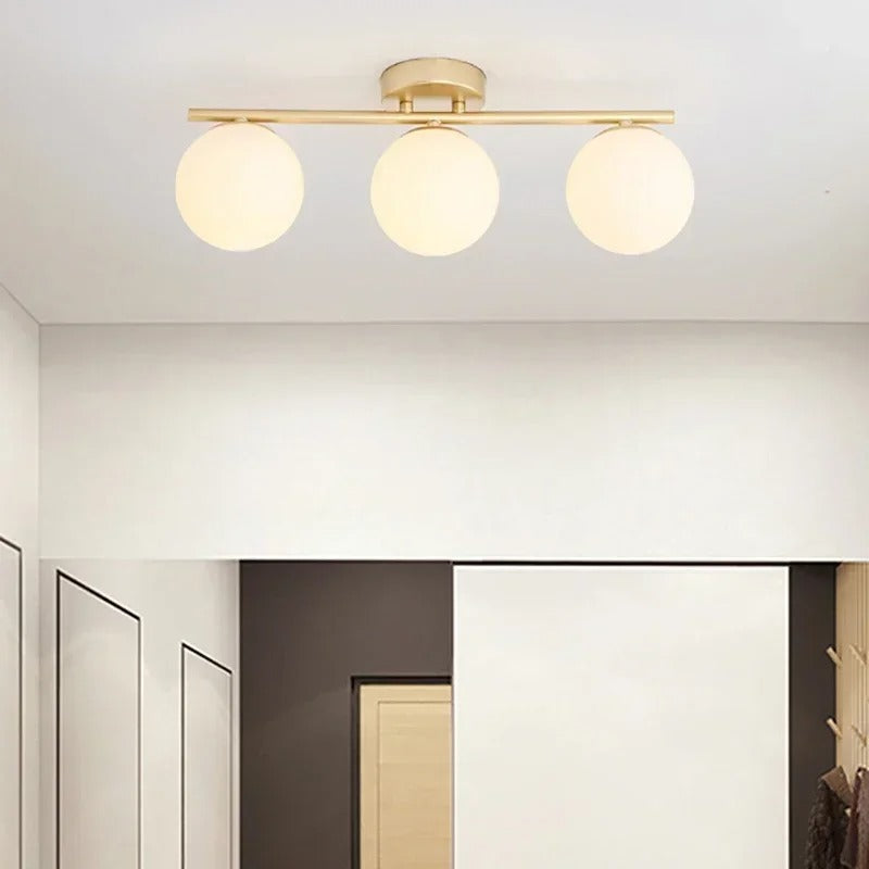 Elegant LED Glass Ceiling Light for Modern Home and Office Decor