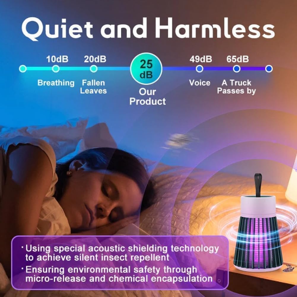 Bug Zapper Lamp – 2 Pack Mosquito Killer Light for Indoor Outdoor Use