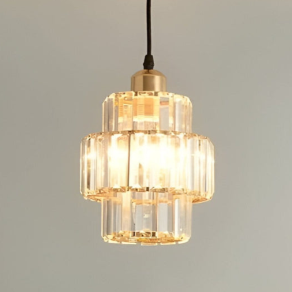 Crystal Clear Round Ceiling Light for Home and Office with Step Effect