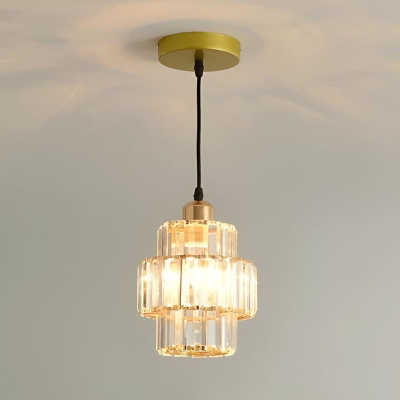 Crystal Clear Round Ceiling Light for Home and Office with Step Effect