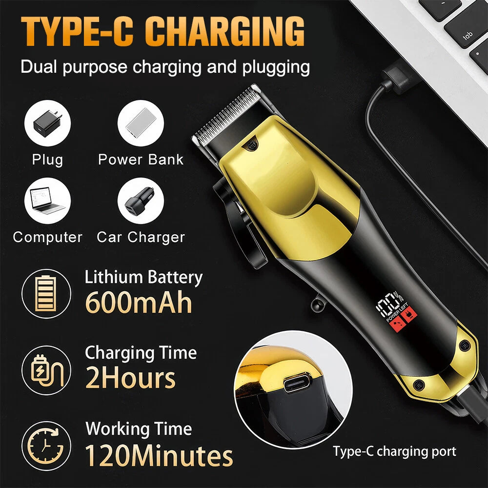 Hair Clipper Cordless Beard Trimmer – Grooming Kit for Men Haircut Essential