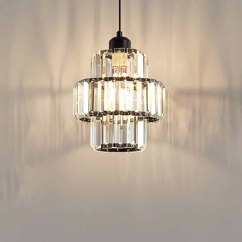Crystal Clear Round Ceiling Light for Home and Office with Step Effect