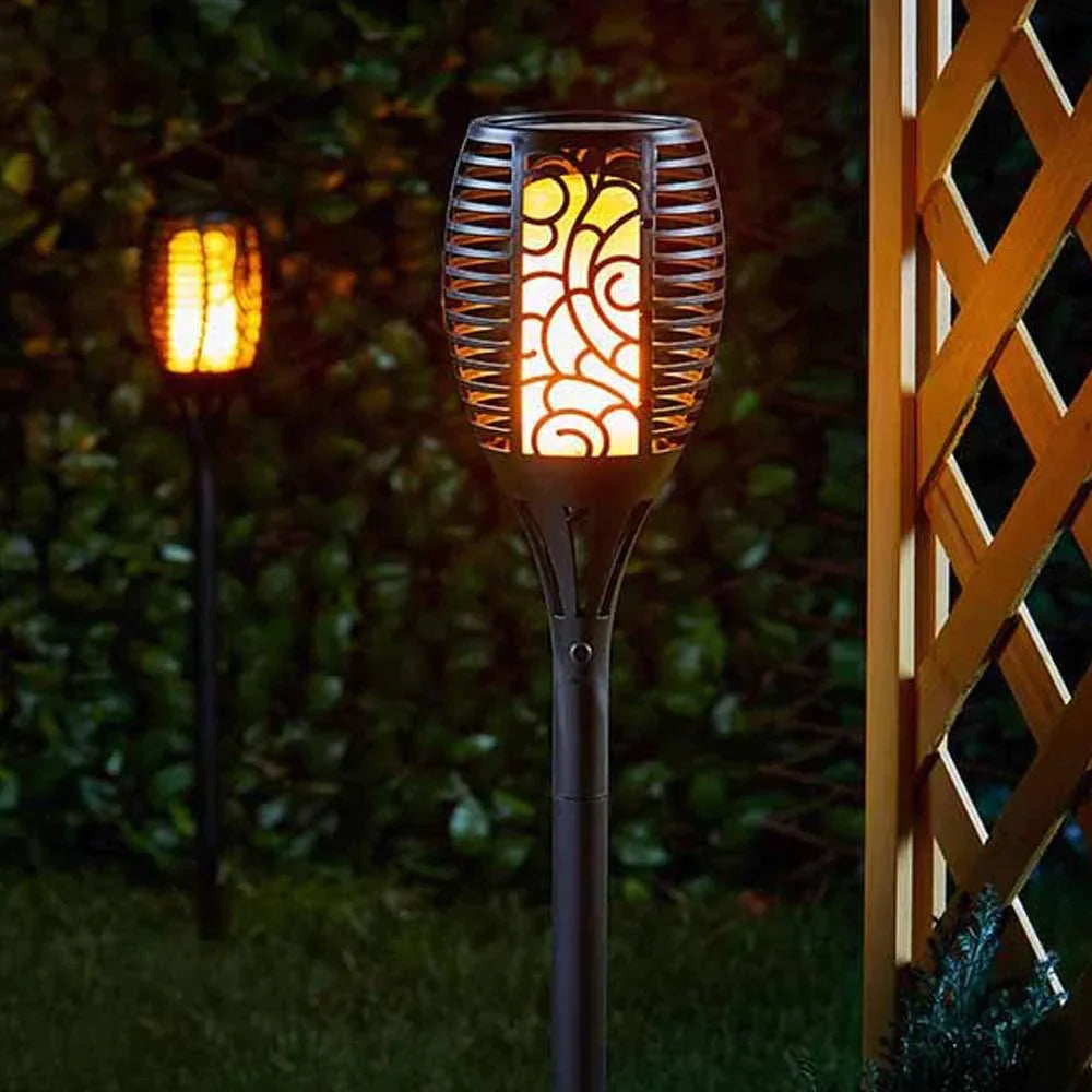 Solar-Powered Waterproof LED Garden Torch for Outdoor Lighting Decor