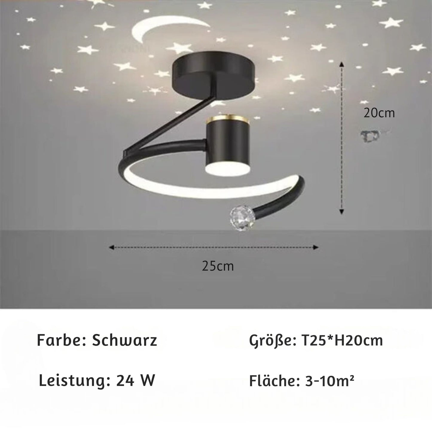 Dimmable LED Ceiling Light for Home and Office - Elegant Design, Energy Efficient