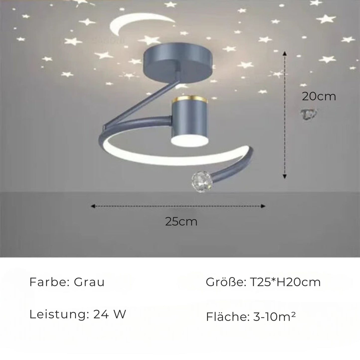 Dimmable LED Ceiling Light for Home and Office - Elegant Design, Energy Efficient