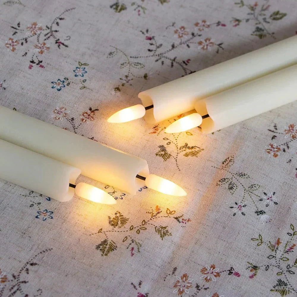 Flameless LED Candles - Realistic 3D Design for Home and Office Decor