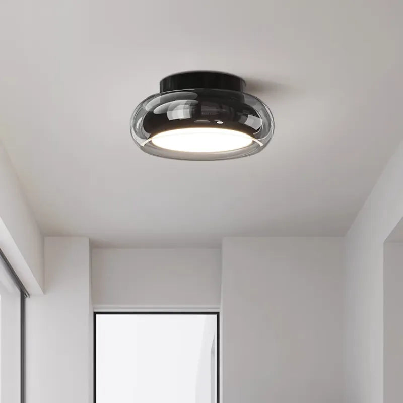 Vintage LED Ceiling Light | Retro Acrylic Fixture for Home & Office