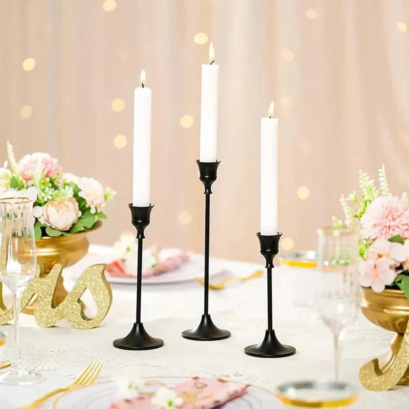 Golden Candle Holders for Romantic Home Decor and Elegant Events
