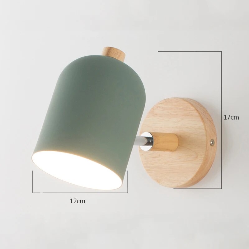 Scandinavian Wooden Wall Lamp for Home Decor and Ambient Lighting