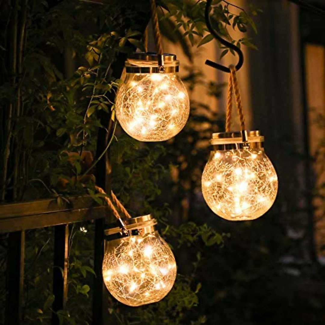 Sustainable Solar Glass Light for Eco-Friendly Outdoor Decor
