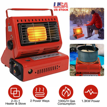 Butane Burner Heater Portable Outdoor Cooking Stove for Camping Fishing