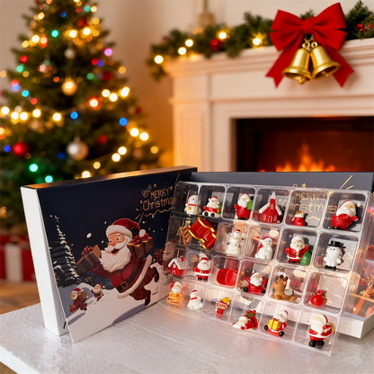 Christmas Advent Calendar gift with 24 Mini Figurines