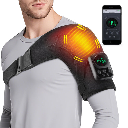 Wireless Shoulder Massage Device with Detachable Control