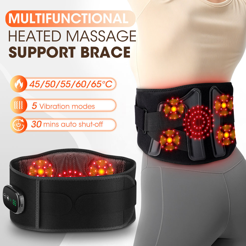 Elastic Waist Support Belt LED Massage
