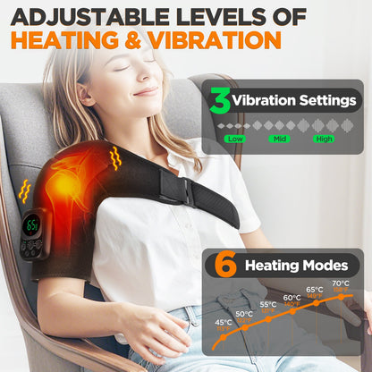 Wireless Shoulder Massage Device with Detachable Control