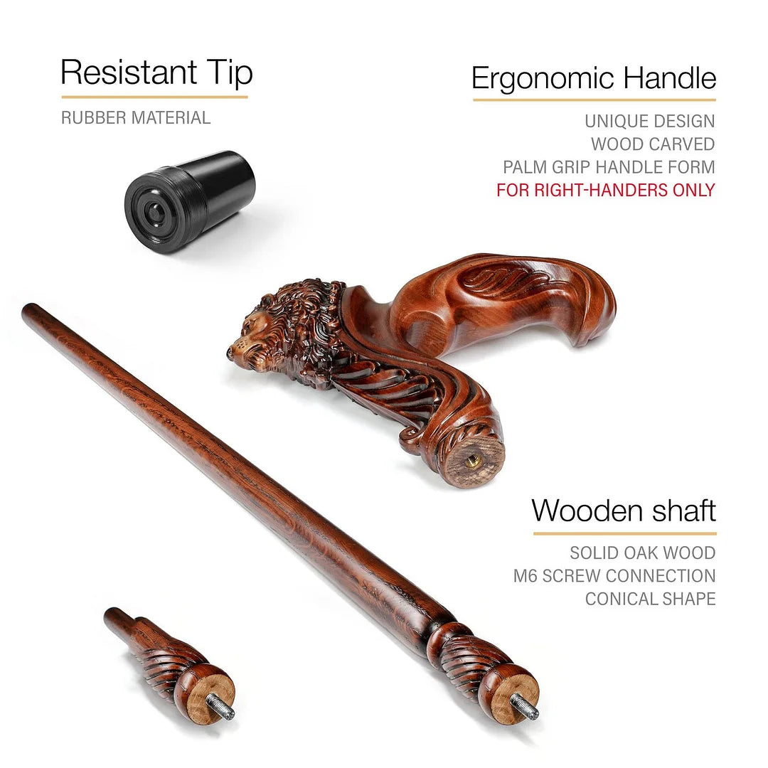 Wooden Walking Cane for Men and Women