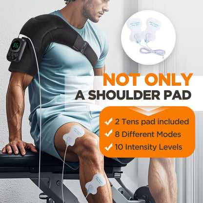 Wireless Shoulder Massage Device with Detachable Control