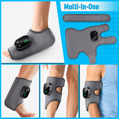 4 in 1 Cordless Massage Pad for Elbow Knee Foot Ankle