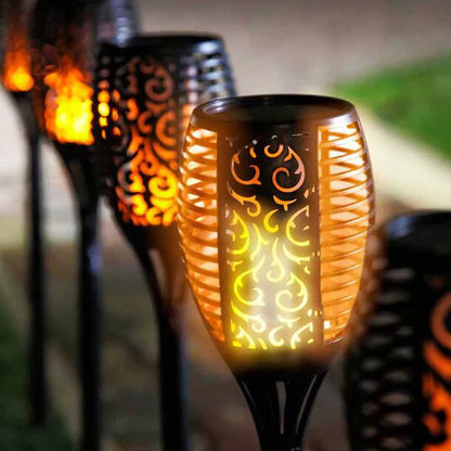 Solar-Powered Waterproof LED Garden Torch for Outdoor Lighting Decor