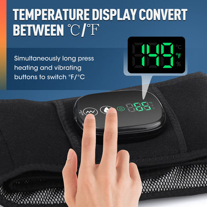 LED Back Massager with Red Light Therapy and Heat