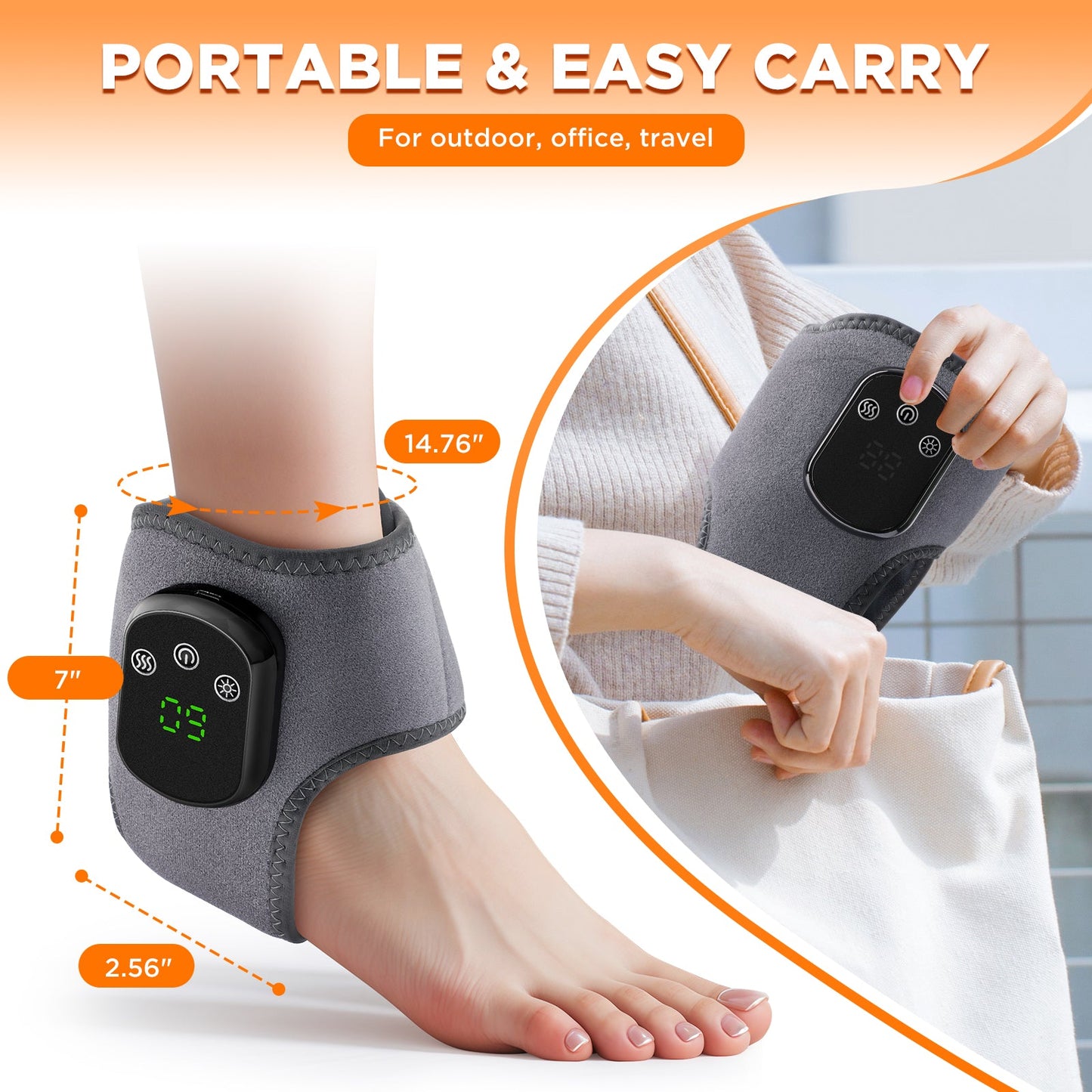 Ankle Massager Hot Compress