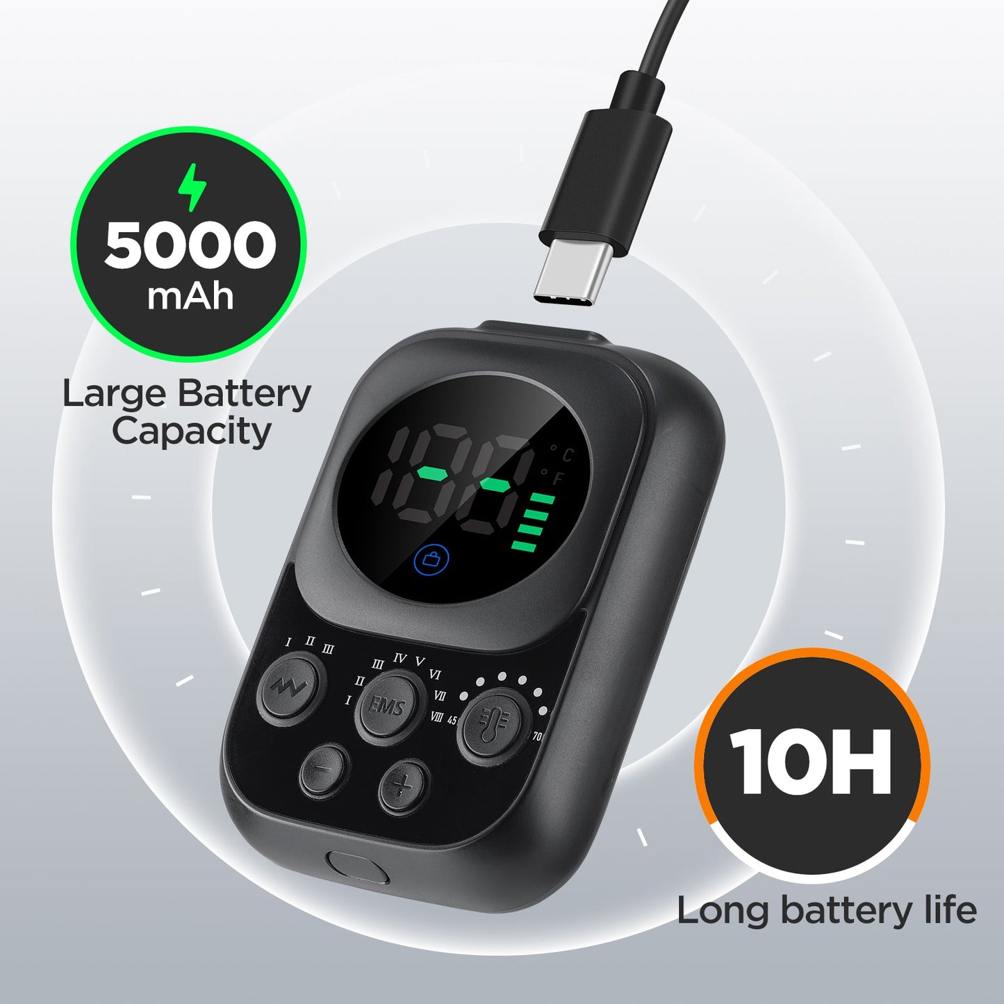 Wireless Shoulder Massage Device with Detachable Control