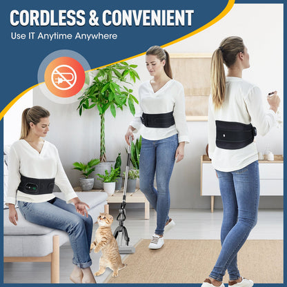 LED Back Massager with Red Light Therapy and Heat