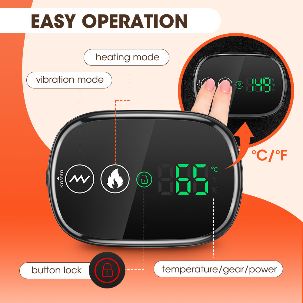 Elastic Waist Support Belt LED Massage