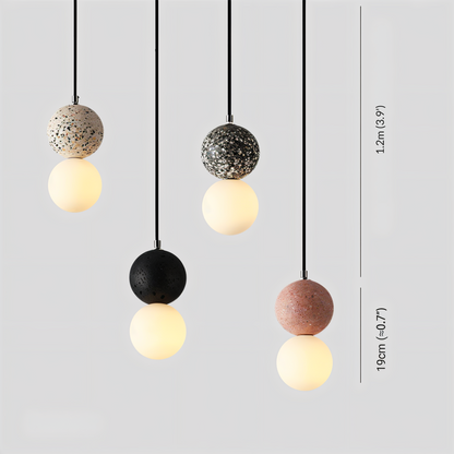 Double Sphere Pendant Light - Elegant Modern Lighting for Home & Office