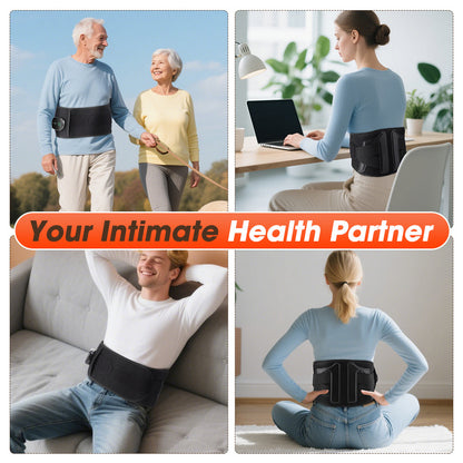 Elastic Waist Support Belt LED Massage