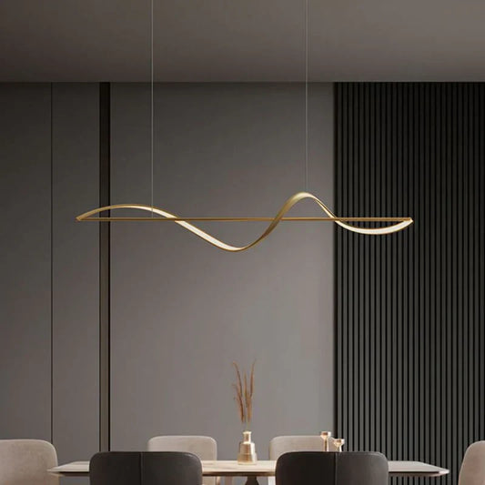 Elegant LED Pendant Light for Home and Office - Metal and Acrylic Design