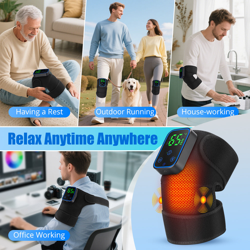 Knee Massager with Heating and App Control