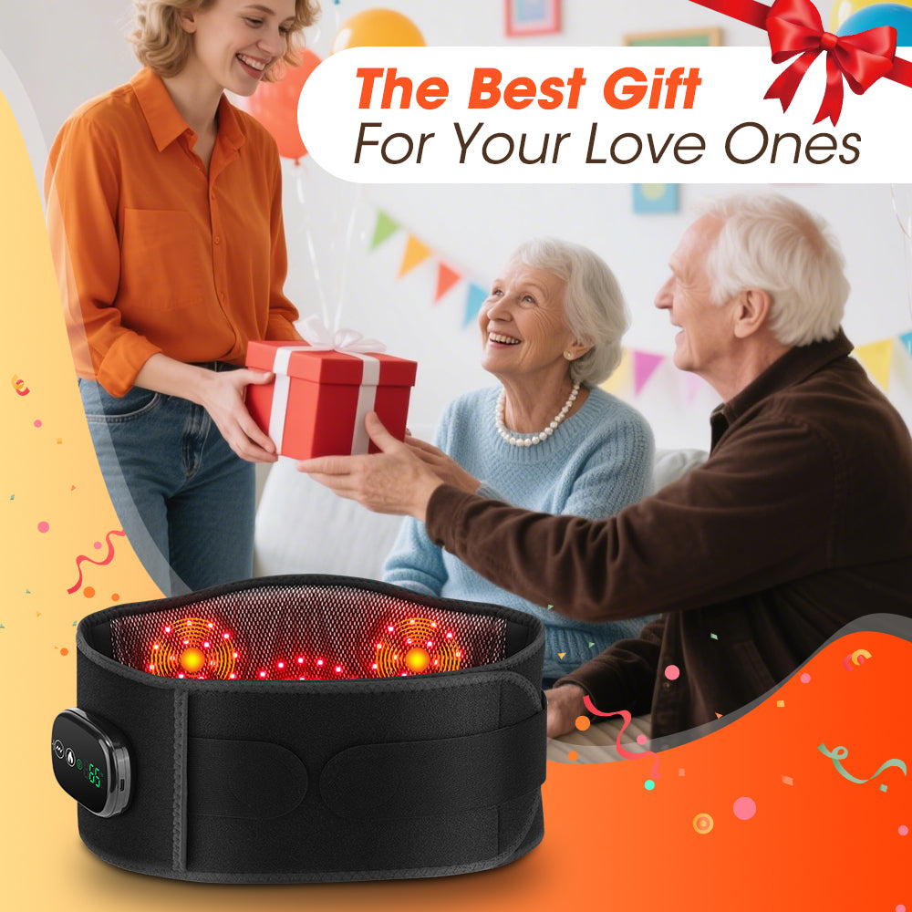 Elastic Waist Support Belt LED Massage