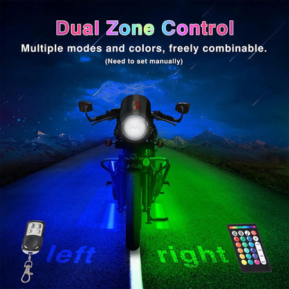 12pcs Motorcycle LED Light Kit Brake Light Turn Signal