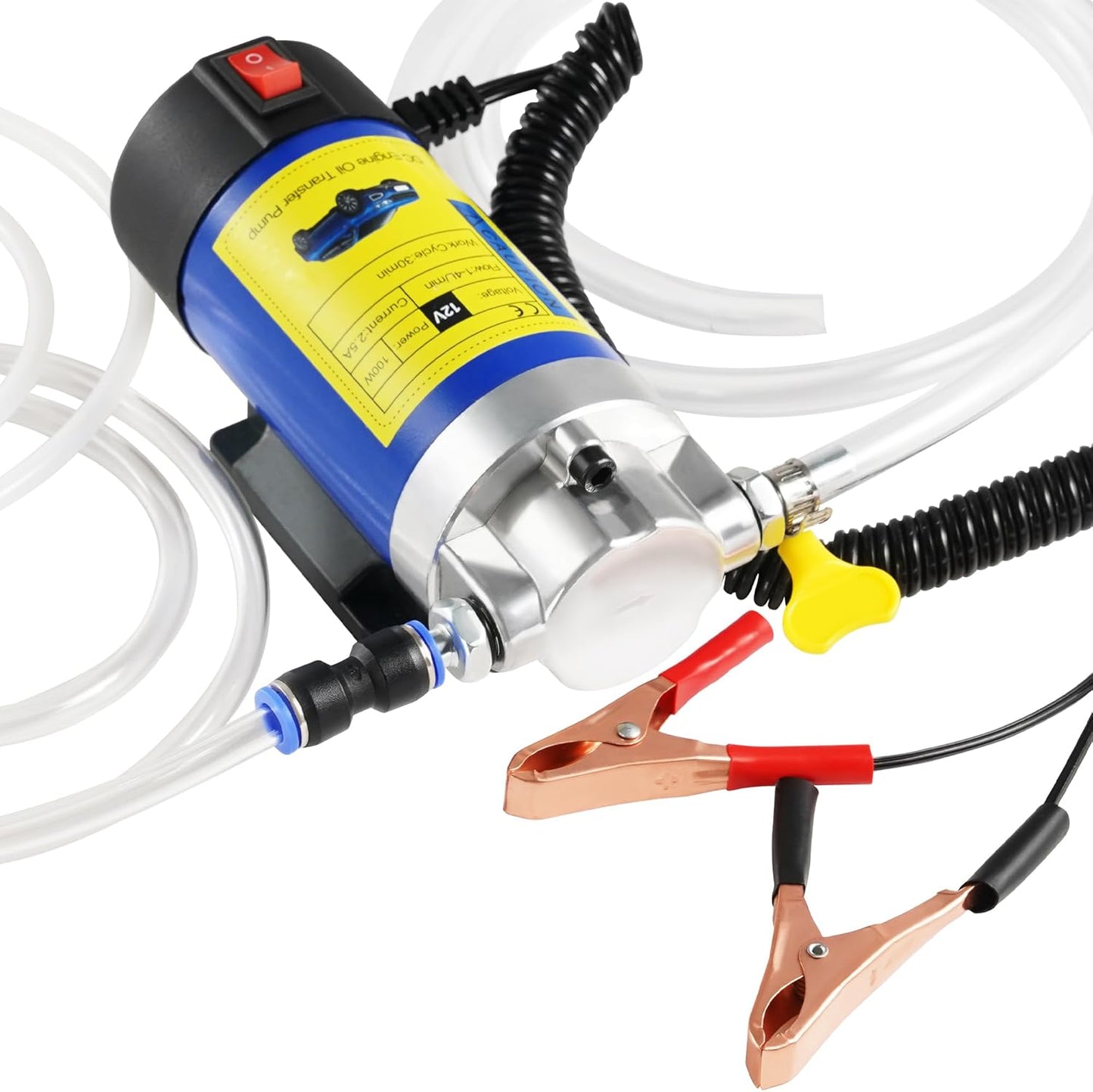 12V Electric Oil Extractor Pump – Self-Priming Fluid Transfer for Engine & Gear Oil
