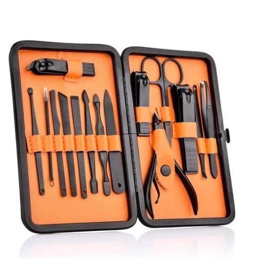 15 Piece Manicure Set Travel Case