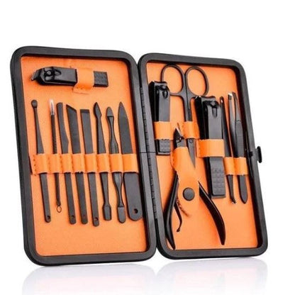 15 Piece Manicure Set Travel Case