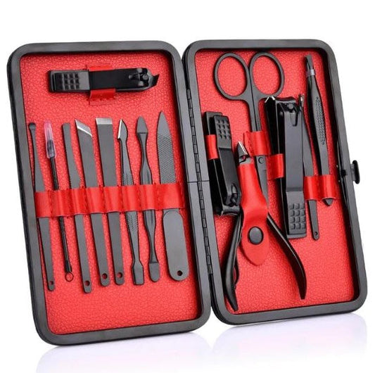 15 Piece Manicure Set Travel Case