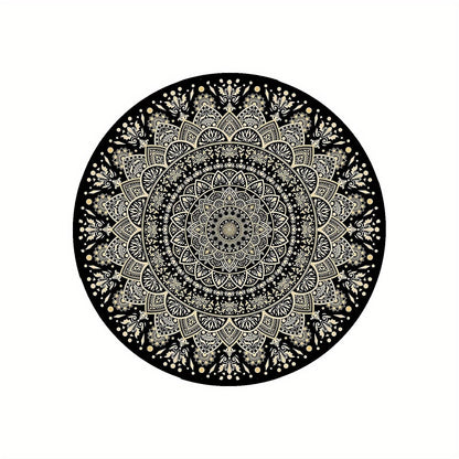 Non-Slip Mandala Area Rug for Home Decor and Office Style