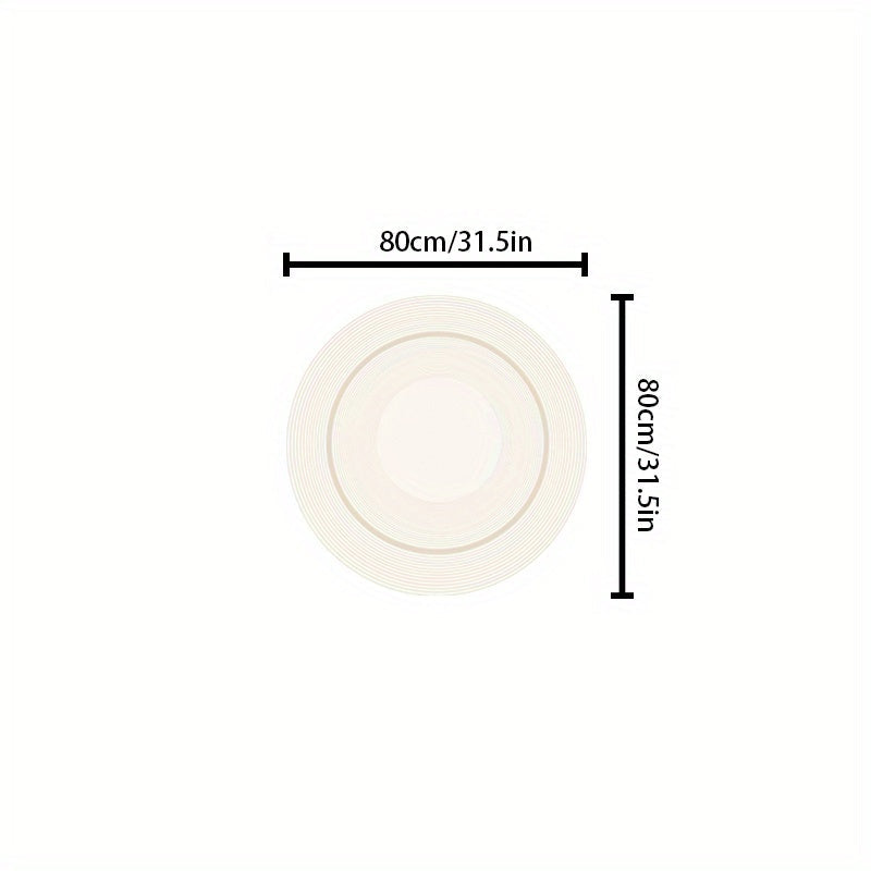 Soft Plush Round Area Rug for Home Decor, Cozy Living Room Accent