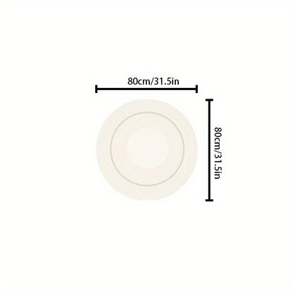 Soft Plush Round Area Rug for Home Decor, Cozy Living Room Accent