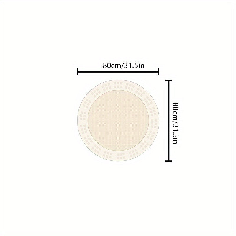 Soft Plush Round Area Rug for Home Decor, Cozy Living Room Accent