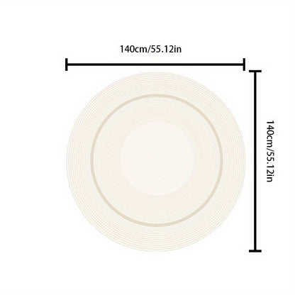Soft Plush Round Area Rug for Home Decor, Cozy Living Room Accent