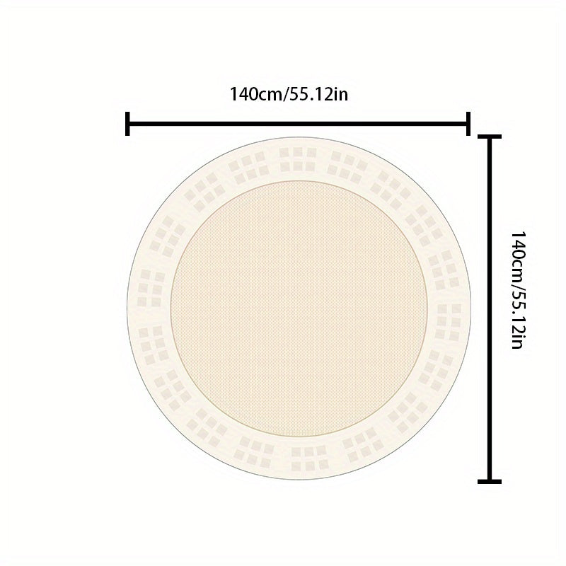 Soft Plush Round Area Rug for Home Decor, Cozy Living Room Accent