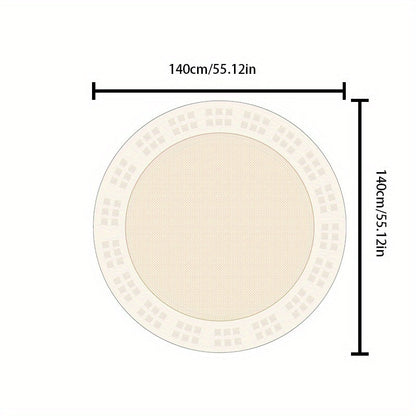 Soft Plush Round Area Rug for Home Decor, Cozy Living Room Accent
